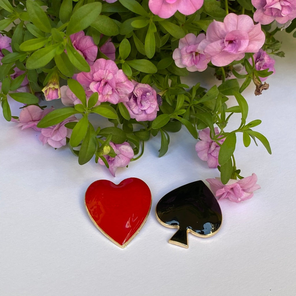 HERZ X PIK CLIPS CINCINNATI (ein Paar)