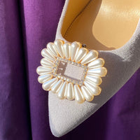 PERLEN SCHUHCLIPS TAHITI (ein Paar)