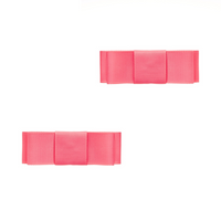 Doppelschleifen Schuhclip Hamburg in der Farbe koralle.