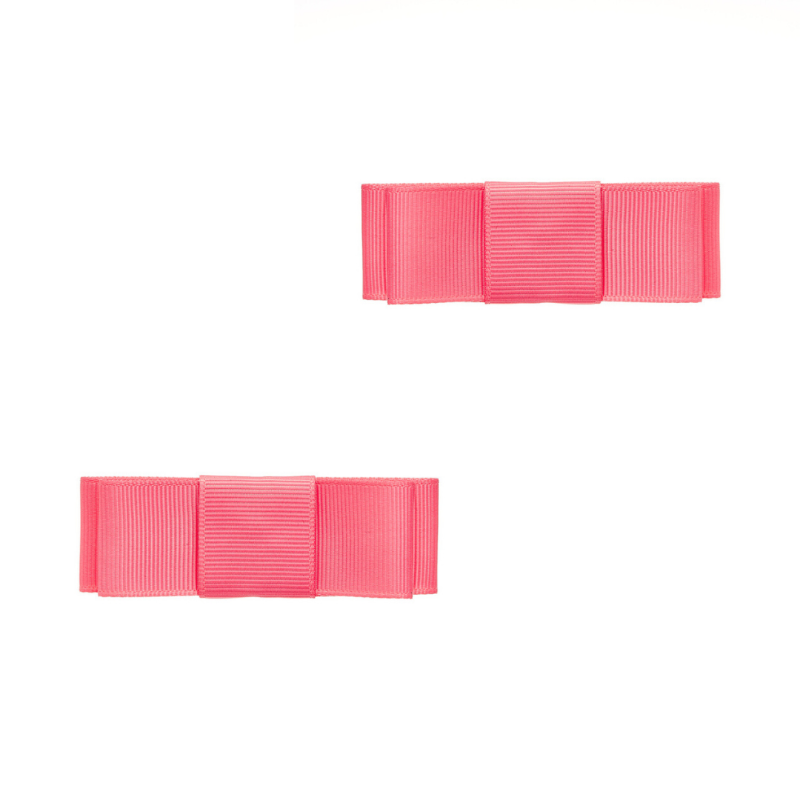 Doppelschleifen Schuhclip Hamburg in der Farbe koralle.