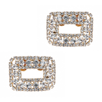 Celebrity Schuhclips Hollywood mit klaren Strasssteinchen.