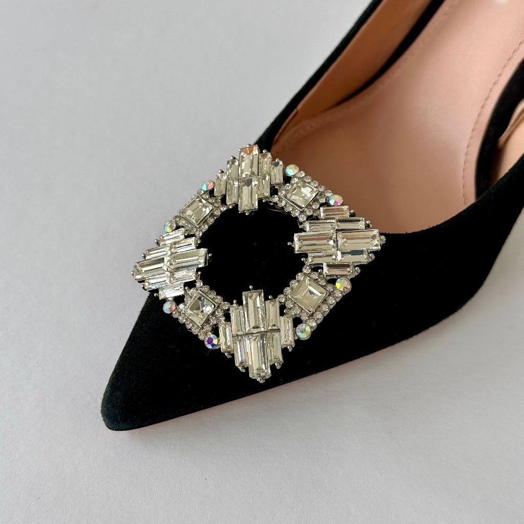 CRYSTAL CLIPS MANHATTAN - Strass Clips für elegante Looks (ein Paar)