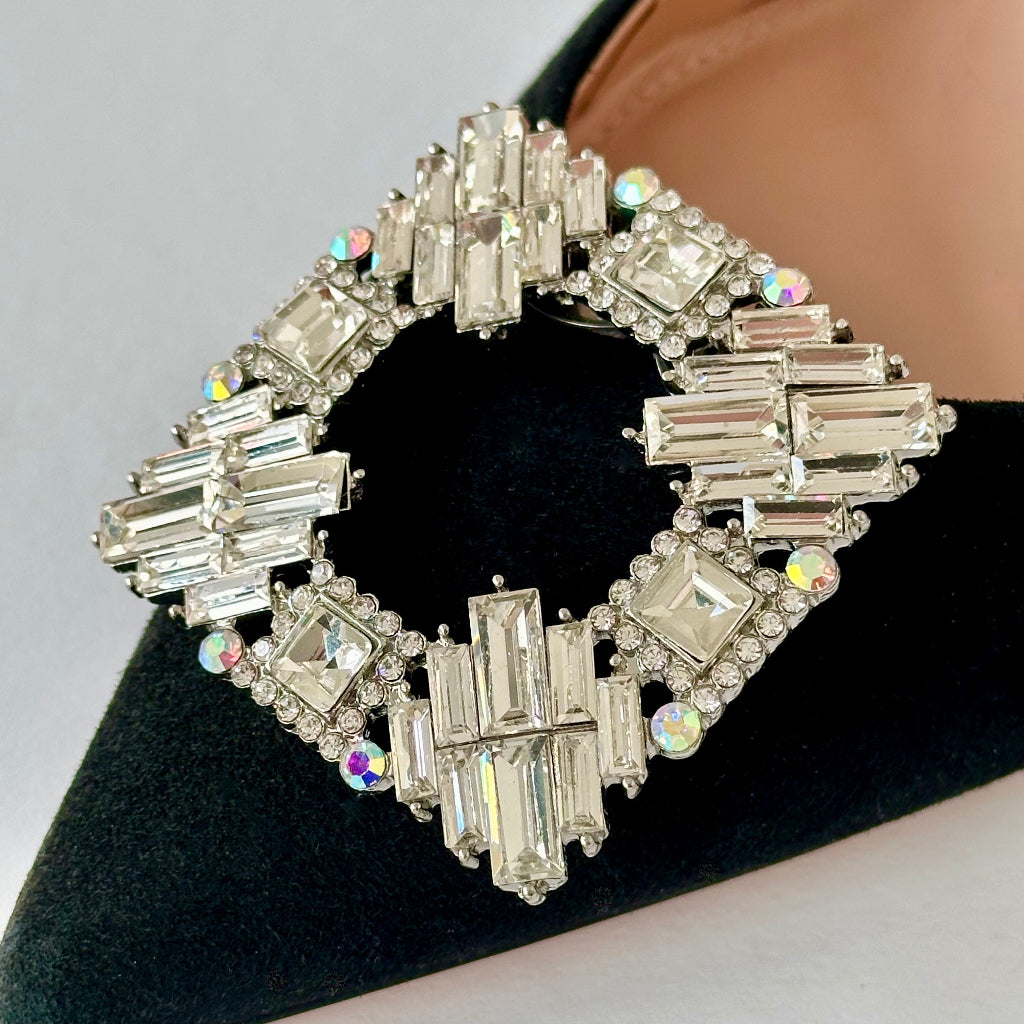 CRYSTAL CLIPS MANHATTAN - Strass Clips für elegante Looks (ein Paar)