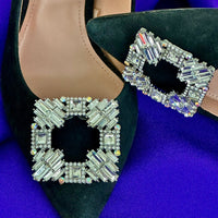 CRYSTAL CLIPS MANHATTAN - Strass Clips für elegante Looks (ein Paar)