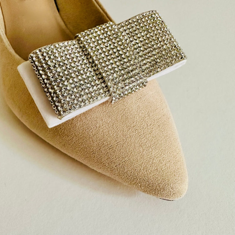 Las Vegas Schuhclips in schneeweiss