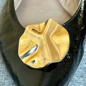 Goldene, runde Schuhclips Eldorado