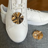 Goldene, runde Schuhclips Eldorado