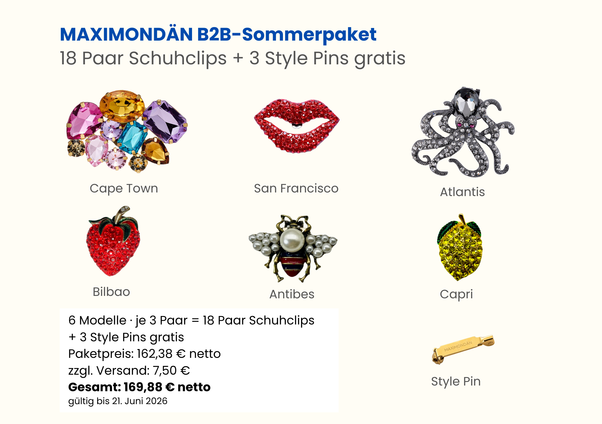 B2B-Sommerpaket Juni 2026 + 3 Style Pins gratis