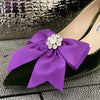 Schleifen Schuhclips Paris in lila