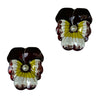 Blüten Schuhclips Aberdeen purpurrot