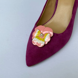 Rosa Blüten Schuhclips Aberdeen