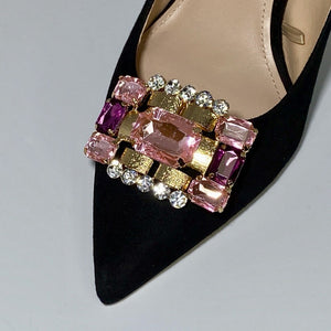 Schuhclips Rio auf schwarzem Schuh