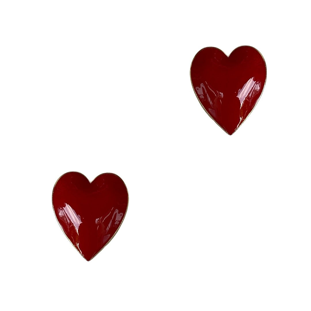 HEART CLIPS CINCINNATI (a pair)