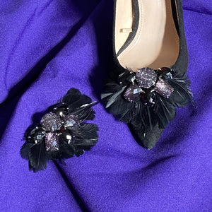 FEDER SCHUHCLIPS LONDON black (ein Paar)